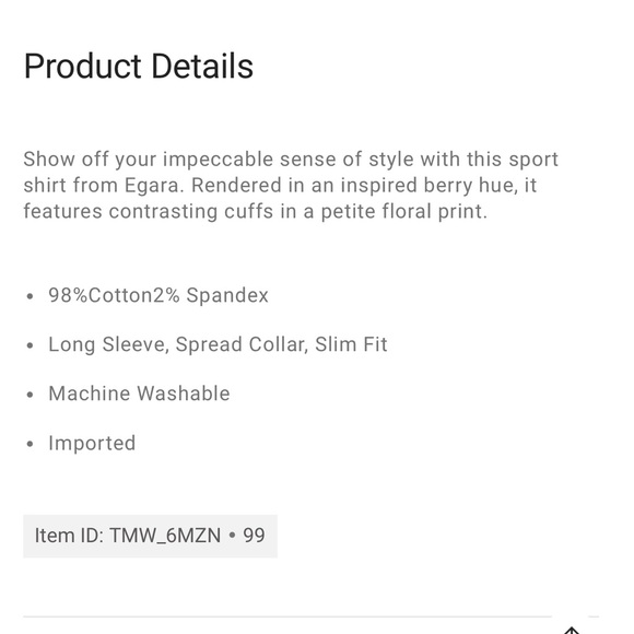 EGARA NWT XXL Slim Fit Sport Shirt • Berry Pink Purple Geo Tile Print Button Up - Picture 9 of 11